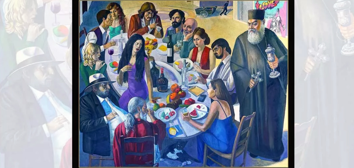 Ο ζωγράφος Ανδρέας Χαραλάμπους εκθέτει το έργο του «Το Συμπόσιο εν καιρώ πανούκλας»