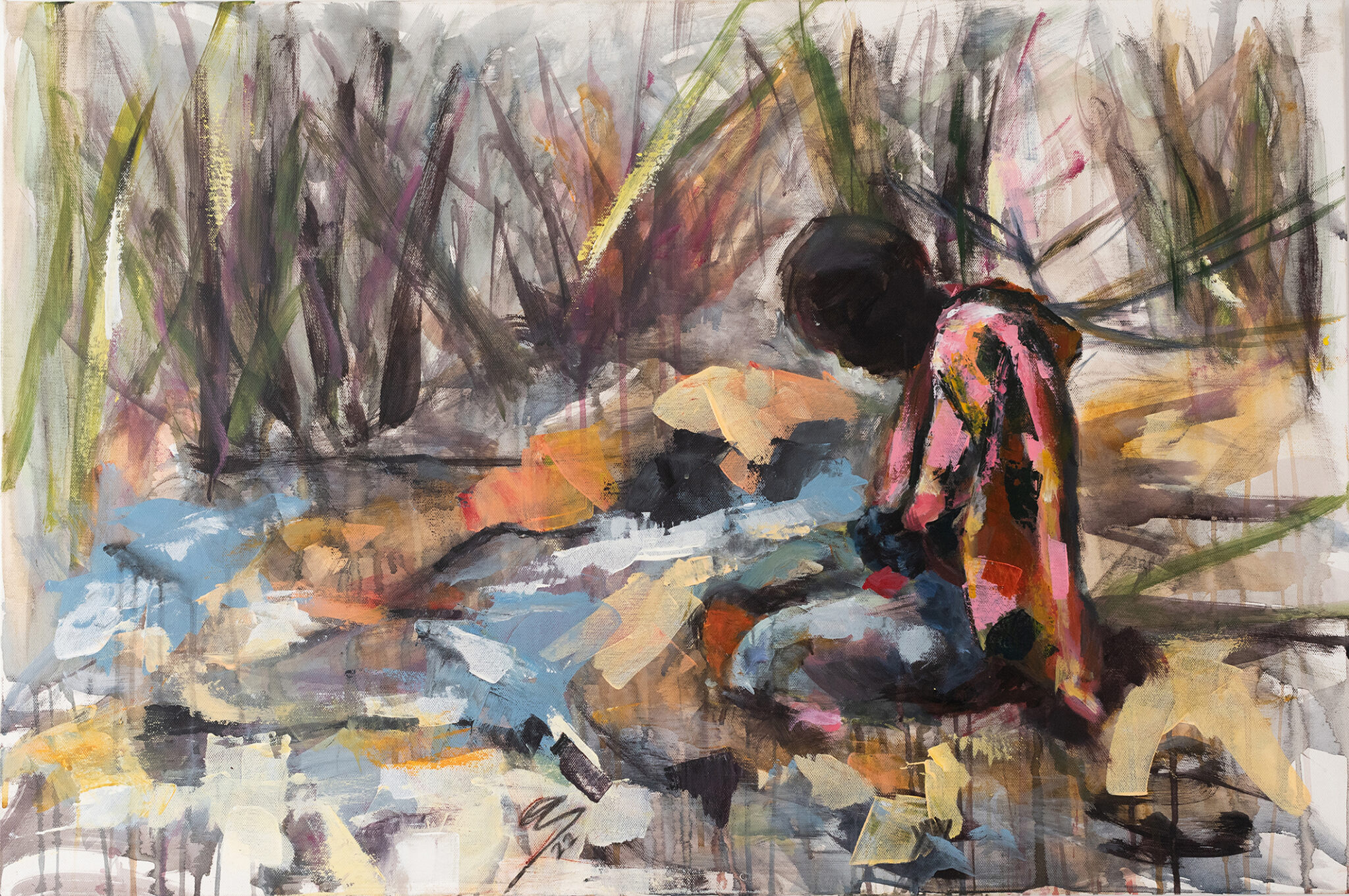Περιπλανώμενη: Έκθεση ζωγραφικής της Ανθούλας Σημαδιακού