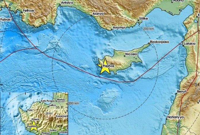 Σεισμός ταρακούνησε ξανά την Κύπρο – Αναστάτωση κατά τη διάρκεια της νύχτας