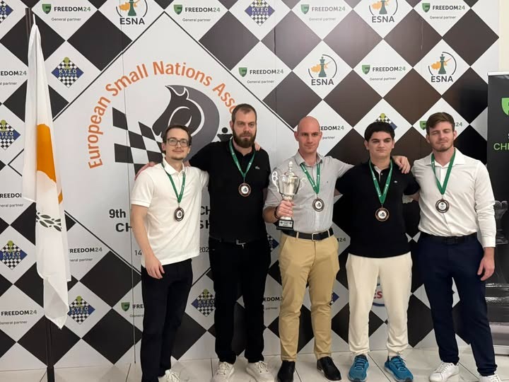 Σκάκι: Έγραψαν ιστορία με την τρίτη θέση – Η Εθνική Κύπρου ανάμεσα στις κορυφαίες των Μικρών Κρατών!