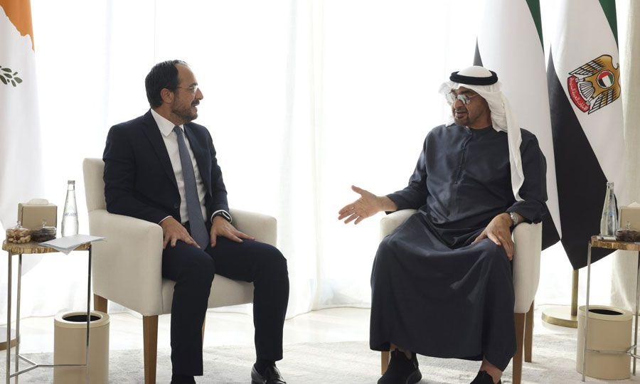 Ιστορική επίσκεψη: Στην Κύπρο για πρώτη φορά ο Πρόεδρος των ΗΑΕ – Θα έχει κατ’ ιδίαν συνάντηση με τον Πρόεδρο Χριστοδουλίδη