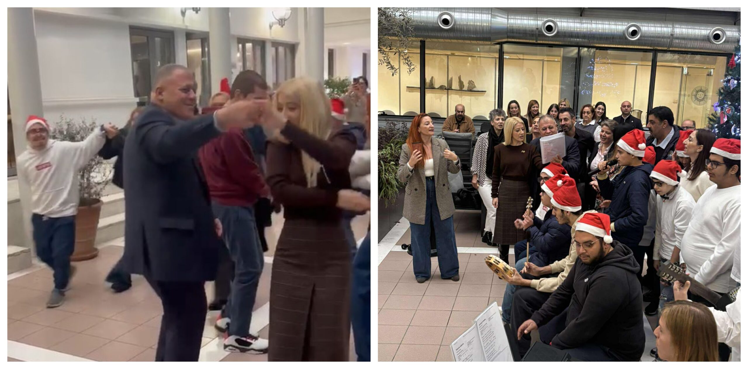 Χορός από Αννίτα και Τρυφωνίδη στη Βουλή: Χριστουγεννιάτικα τραγούδια από το Ειδικό Σχολείο Άγιος Σπυρίδωνας (εικόνες & βίντεο)