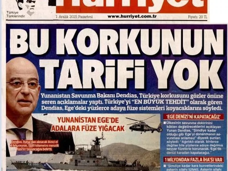 Νέο κρεσέντο κινδυνολογίας στην Τουρκία – «Σχέδιο της Ελλάδας να κλειδώσει το Αιγαίο – Θα αναπτύξει πυραύλους σε νησιά»