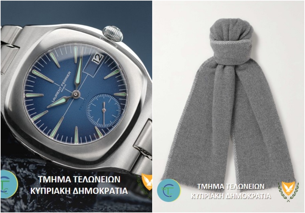 Έφτασε στο αεροδρόμιο Λάρνακας με πολυτελές ρολόι και αξεσουάρ ένδυσης άνω των €105.000 – Του επιβλήθηκε βαρύ πρόστιμο και εισπράχθηκαν φόροι σχεδόν €20.000