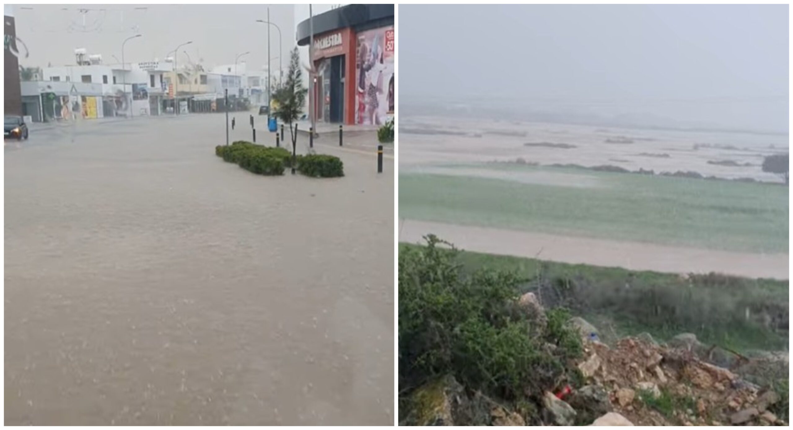 Χριστούγεννα με ισχυρές βροχές σε διάφορες περιοχές – Χαλασμός Κυρίου στο Παραλίμνι, δρόμοι μετατράπηκαν ποτάμια (βίντεο)