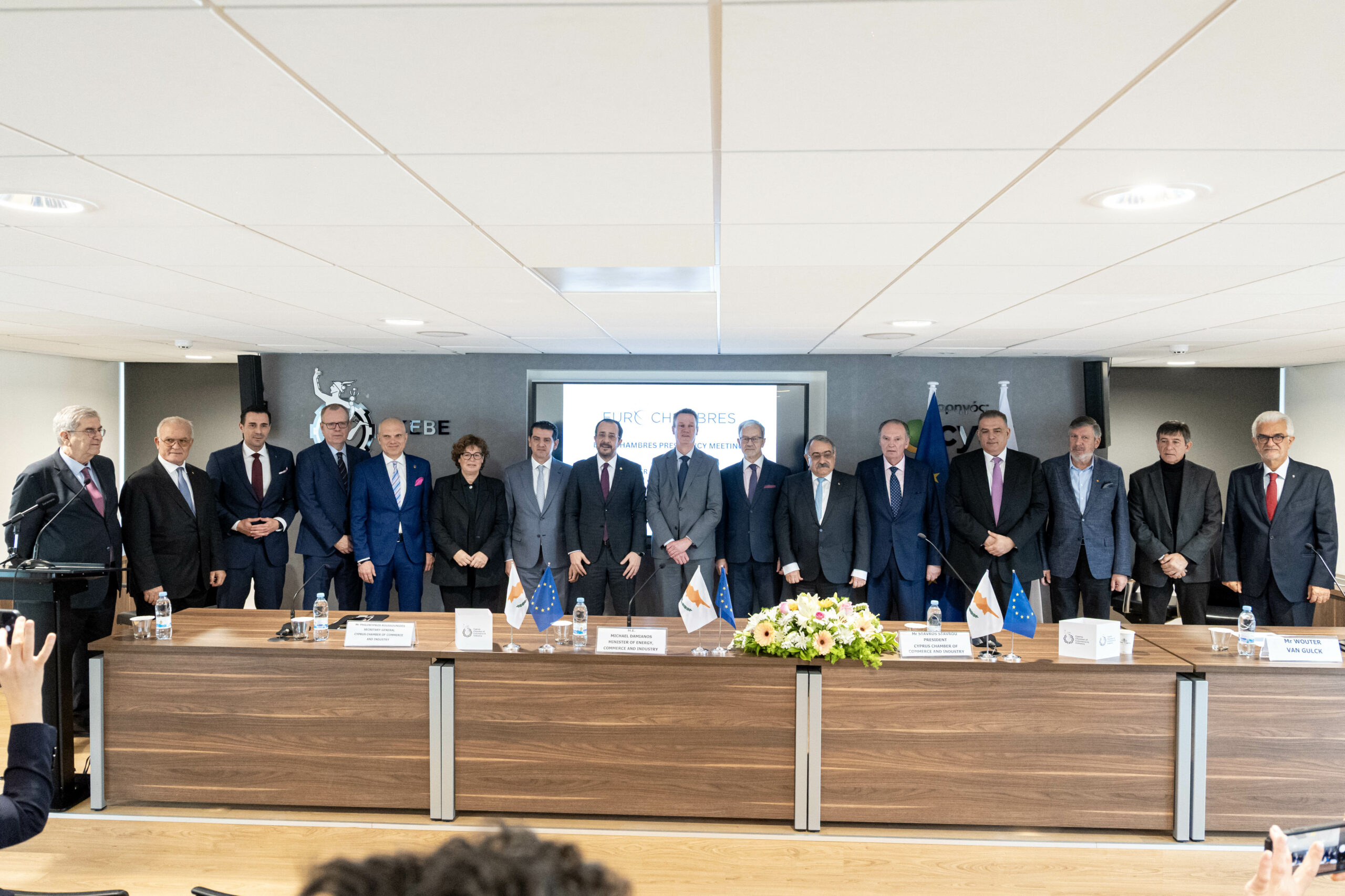 Προεδρική συνάντηση των Ευρωεπιμελητηρίων στη Λευκωσία – Τι συζητήθηκε