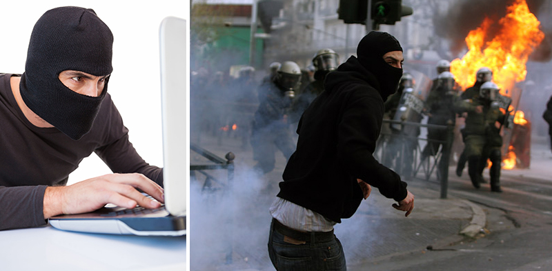 Κουκουλοφόροι στο πλαίσιο του νόμου!