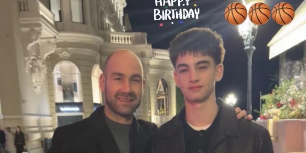 Vasilis Spanoulis' 16-Year-Old Son Already Taller Than Him