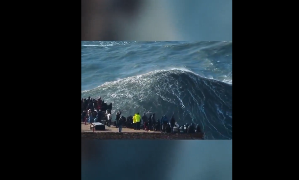 Πορτογαλία: Ο φακός «αιχμαλωτίζει» τα θηριώδη κύματα του Ναζαρέ – Εντυπωσιακές εικόνες