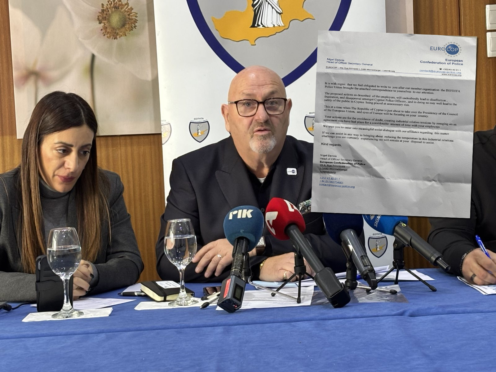 Καρφιά αξιωματούχου της EUROCOP στον Αρναούτη: «Δεν είχε την ευγένεια να απαντήσει, απαράδεκτη συμπεριφορά» – «Να συμπεριφερθεί ως ενήλικας»