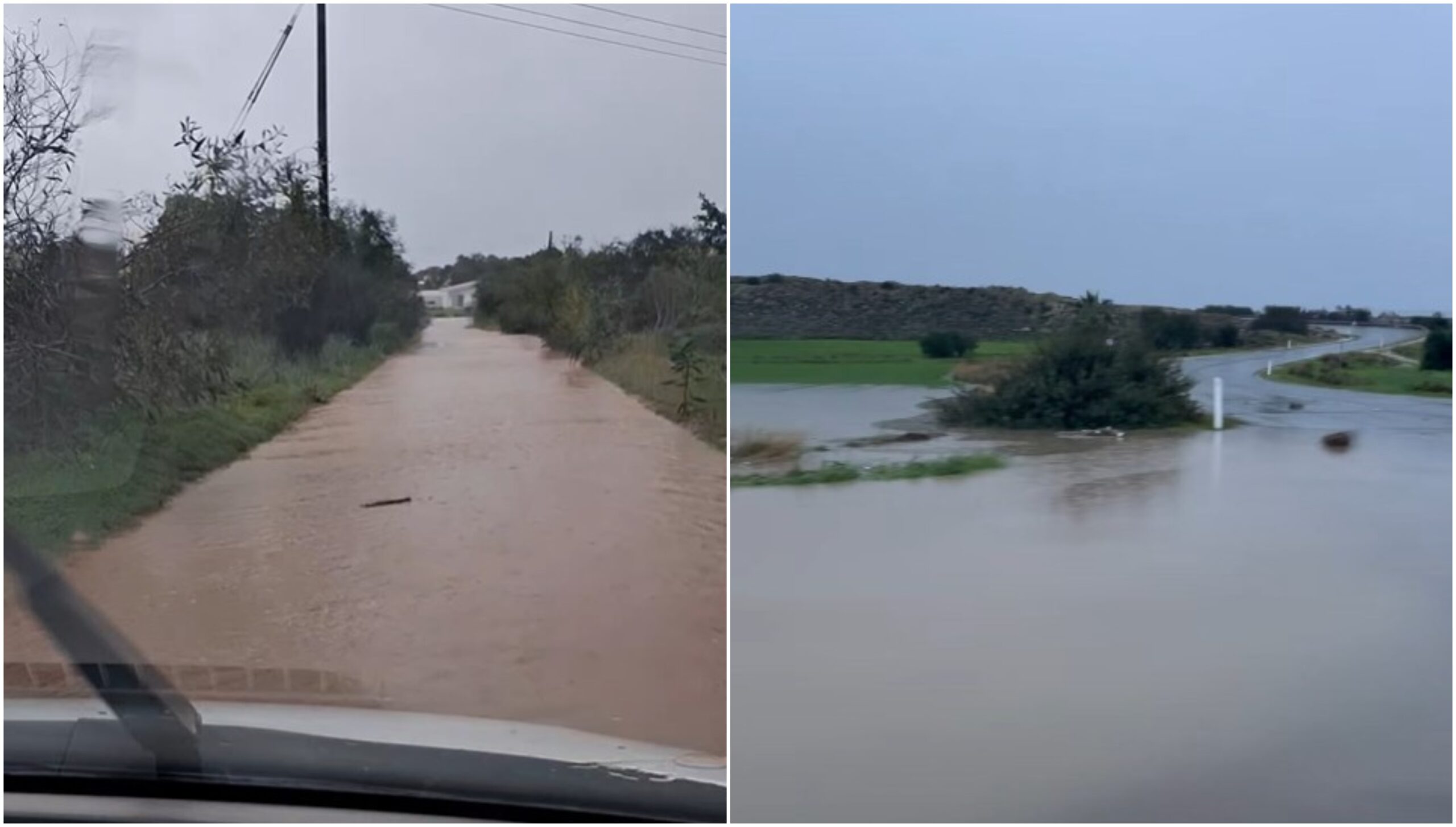 Πλημμύρισαν σπίτια και δρόμοι λόγω της κακοκαιρίας – Τρέχει η Πυροσβεστική, οι κλήσεις ανά επαρχία (βίντεο)