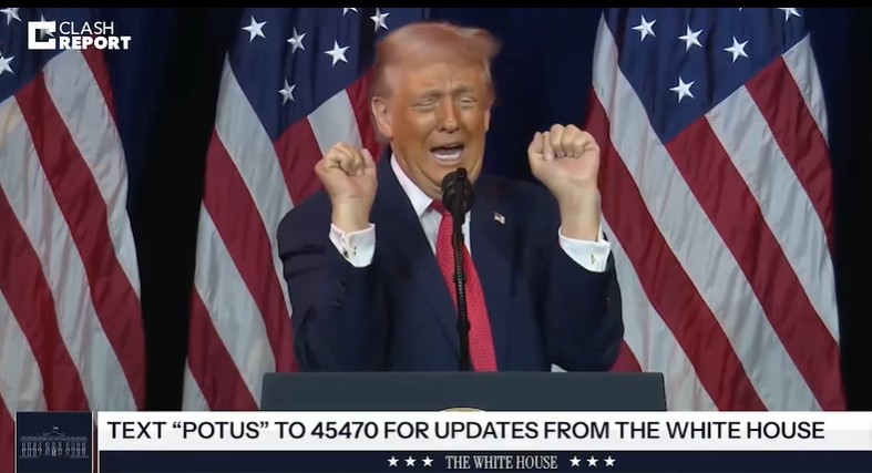 "Melania doesn't like this at all": Trump makes provocative gestures, dances and jibes about trans athletes and Maduro (video)