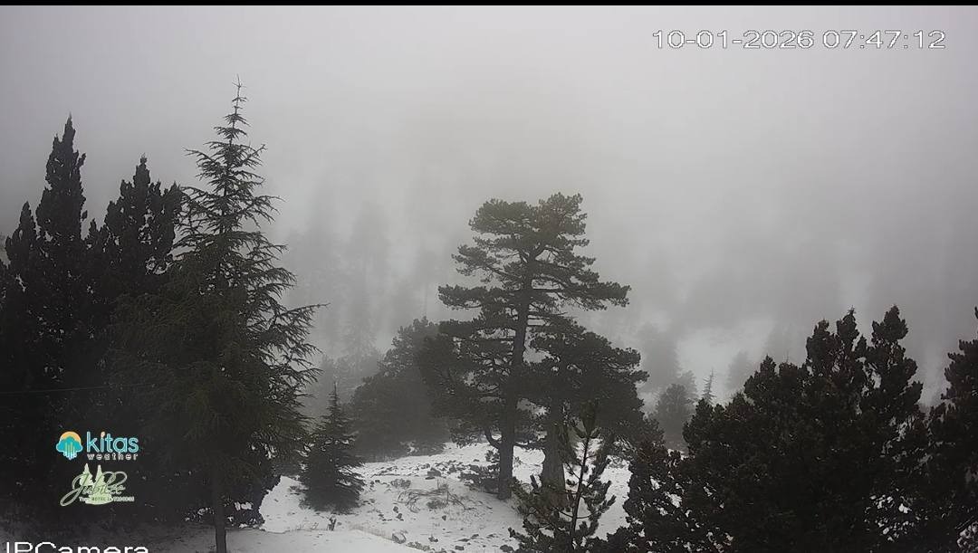 Τρόοδος: Χιόνια στα ψηλά και αυξημένη προσέλευση χωρίς προβλήματα – Εντυπωσιακές εικόνες από το κάτασπρο και ομιχλώδες τοπίο