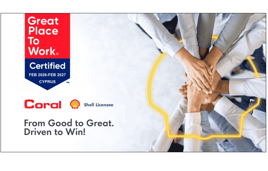 Η Coral Cyprus (Shell Licensee) πιστοποιείται ως Great Place To Work®
