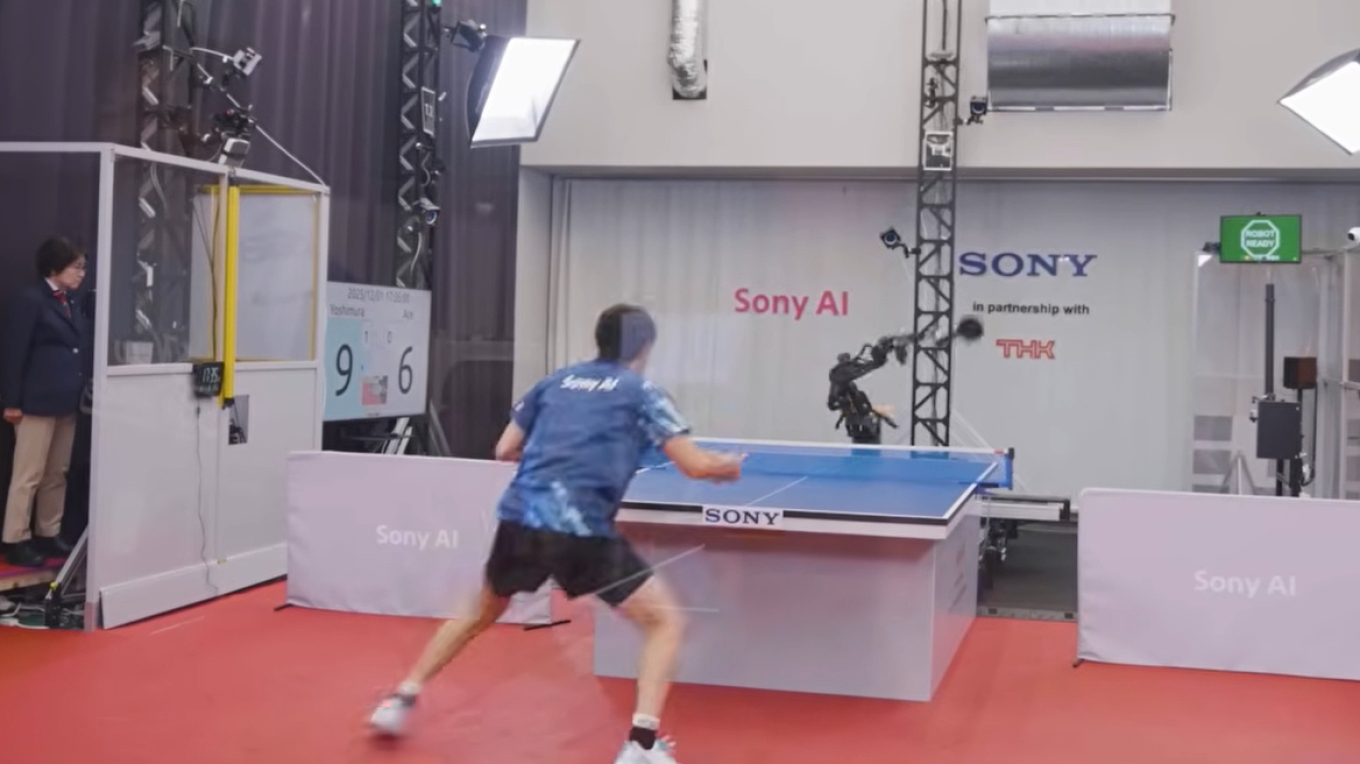 Ρομπότ πινγκ-πονγκ ανταγωνίζεται και κερδίζει επαγγελματίες
