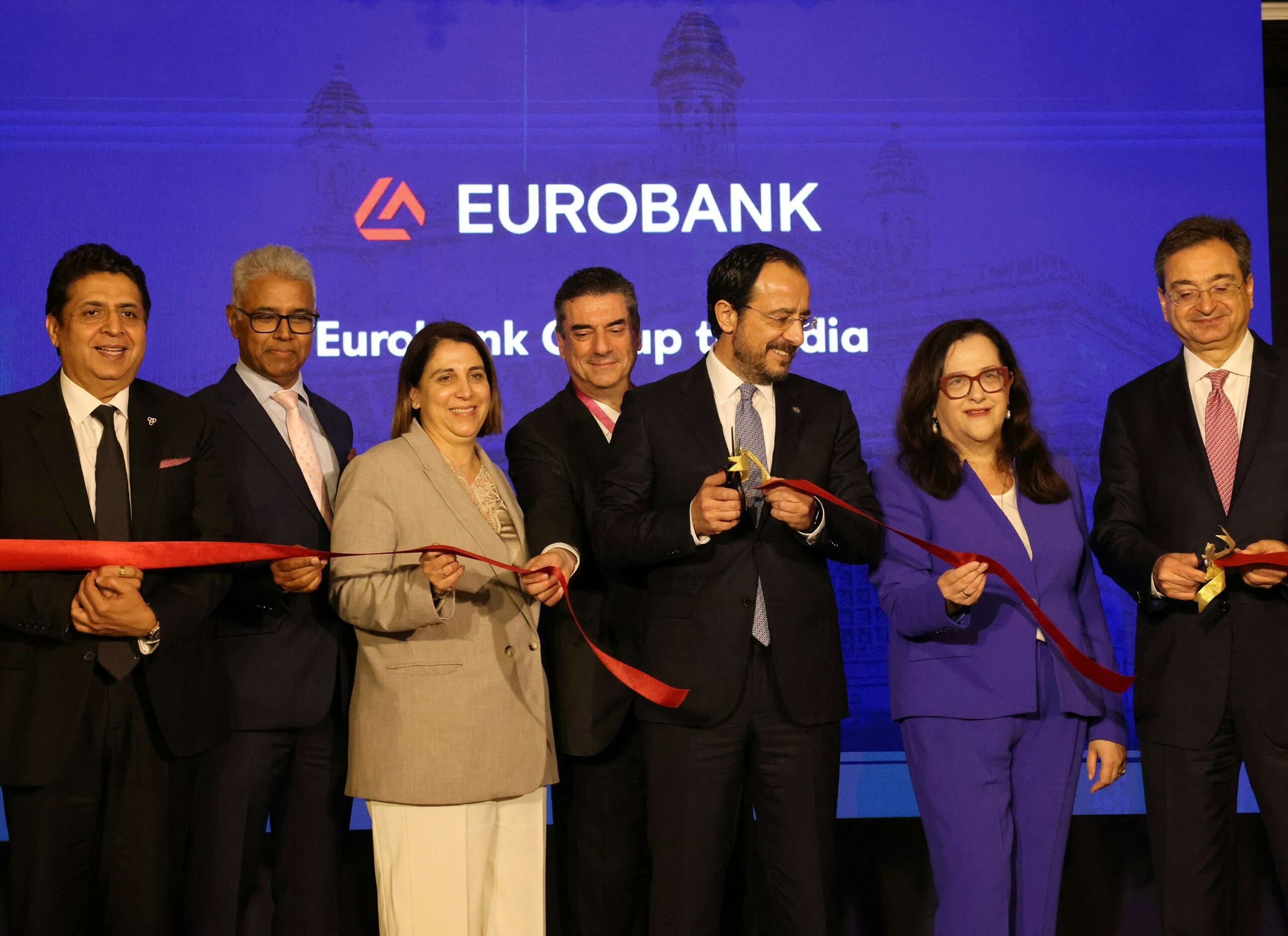 Εγκαίνια γραφείου Αντιπροσωπείας της Eurobank στην Ινδίας με παρουσία του ΠτΔ