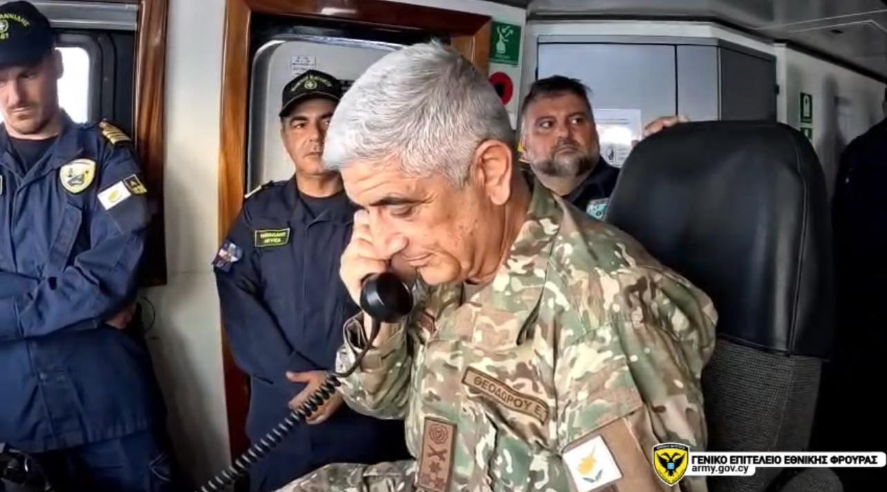 Συμμετείχε εν πλω σε άσκηση ο Αρχηγός της Εθνικής Φρουράς – 